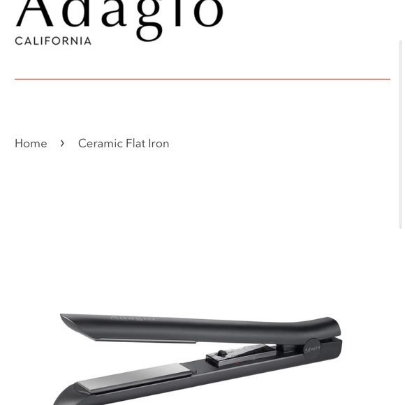 NWT Adagio Not so Mini flat iron- black - Picture 2 of 16
